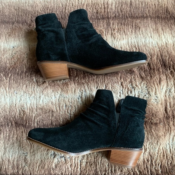 Cole Haan Alayna Slouch Black Suede Ankle Bootie - Picture 3 of 9